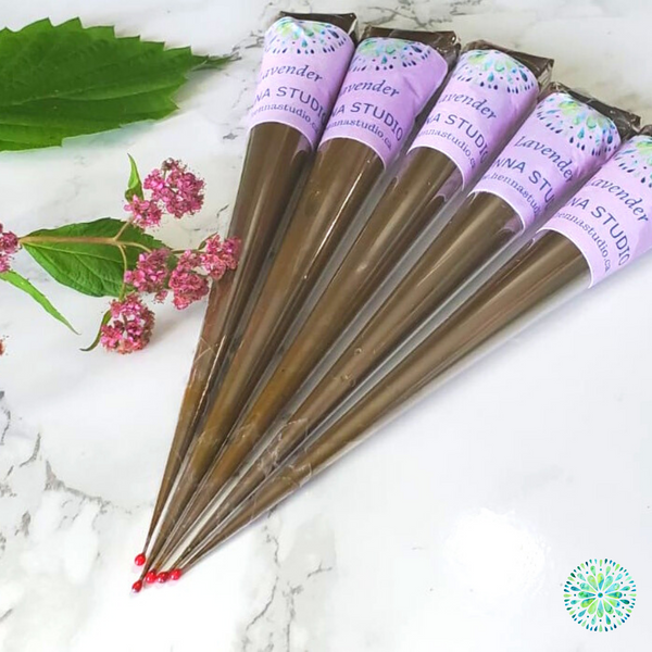 3 Pack Organic Henna Cones - Lavender, Cajeput & Tea Tree